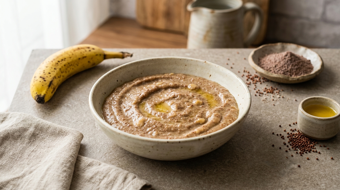 Banana Ragi Porridge